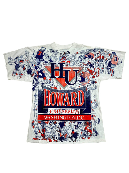 90's Howard University AOP T-Shirt (L/XL)