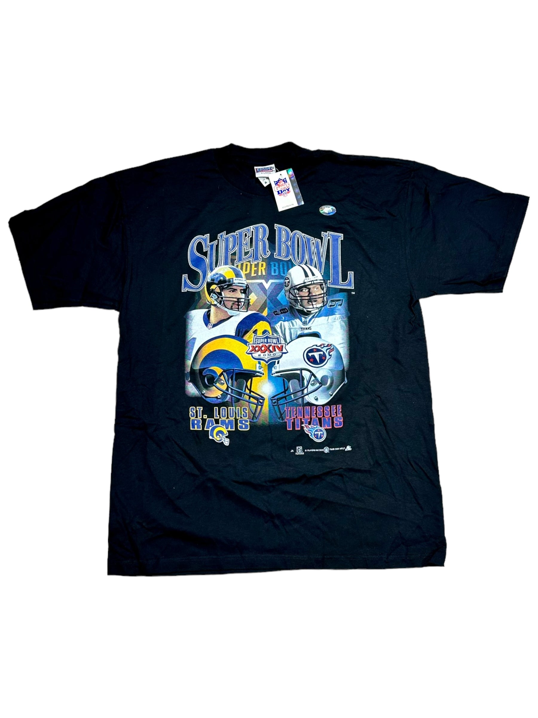 2000 Rams Titans Super Bowl T-Shirt