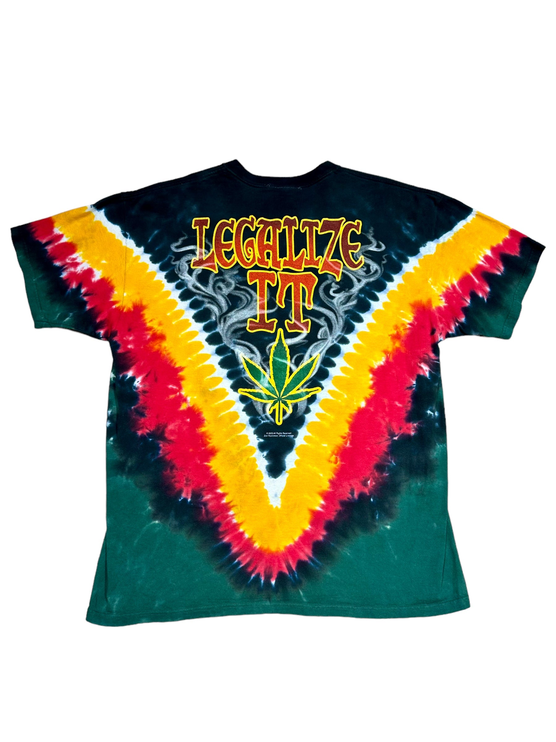 Peter Tosh Legalize it Zion T-shirt XL